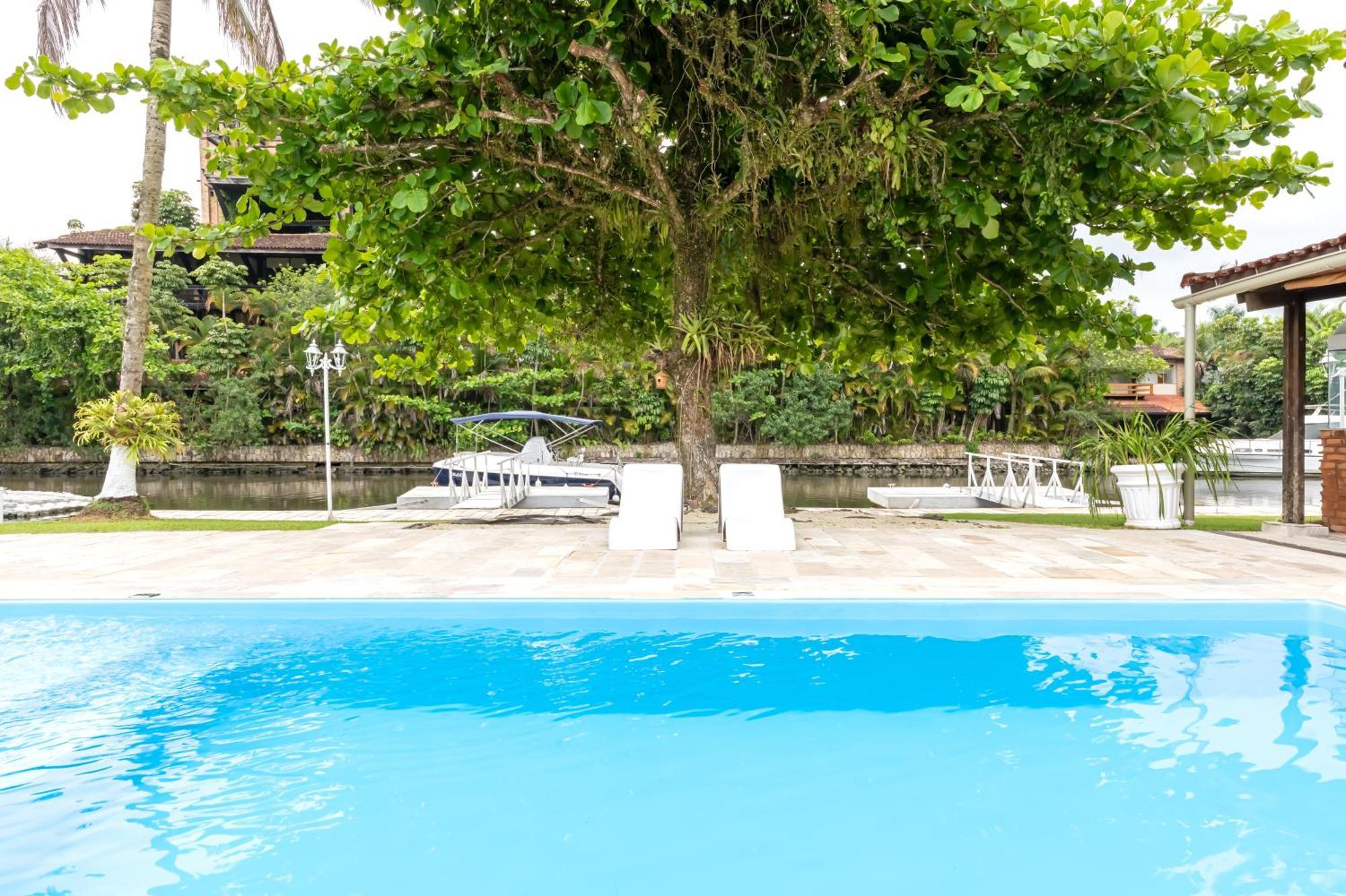 Casa Na Marina Com Piscina Churrasqueira E Pier Guarujá Exterior foto